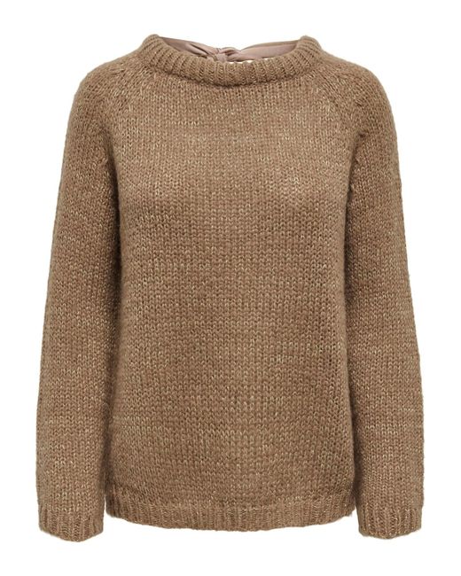 ONLY Brown Pullover Shine