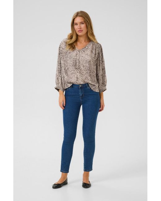 Kaffe Gray Bluse Kadebra