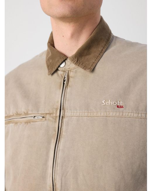 Schott Nyc Jacke in Natural für Herren