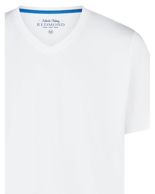 Redmond Shirt Basic in White für Herren