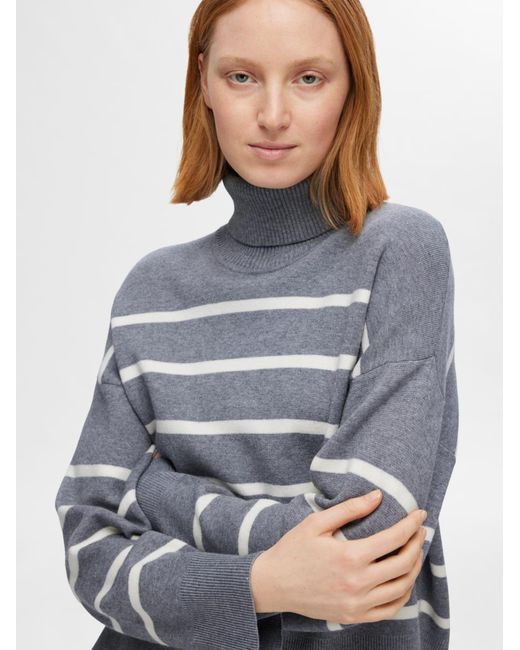 SELECTED Gray Pullover 'kamma'