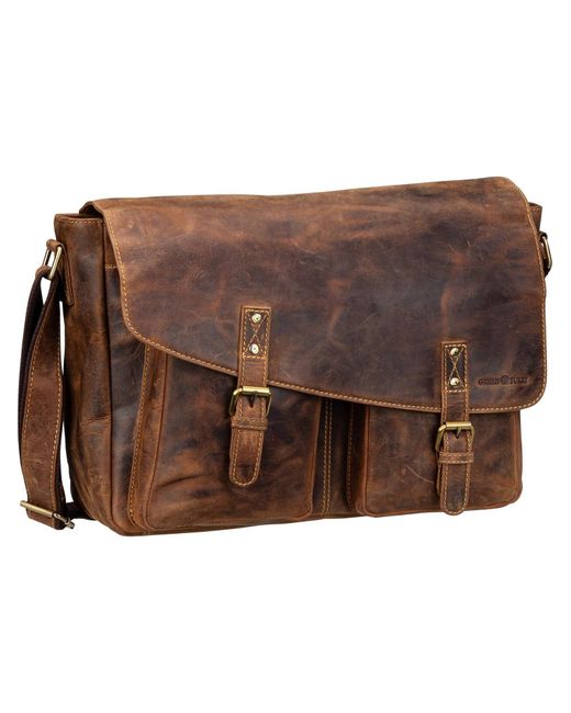 Greenburry Brown Messenger Vintage 1541 Revolver