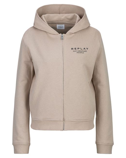 Replay Gray Sweatshirt French Terry Baumwolle-Polyester