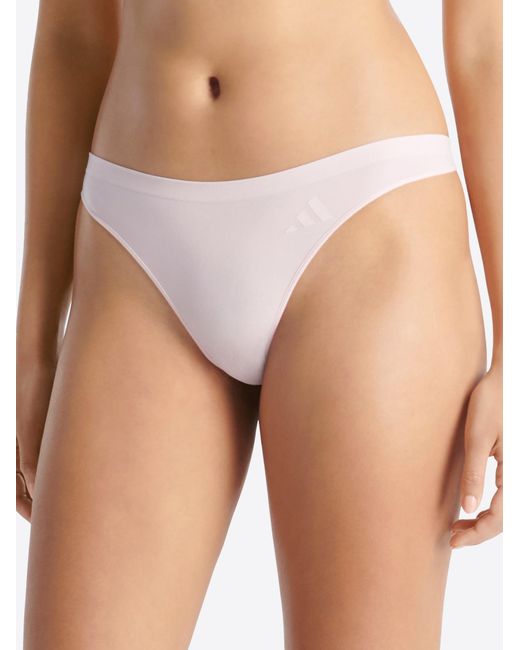 Adidas Black Tanga Sport Active Seamless Thong