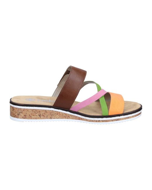 Rieker Multicolor Pantolette Basic