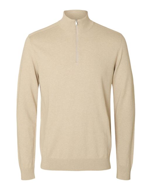SELECTED Pullover Slhberg in Natural für Herren
