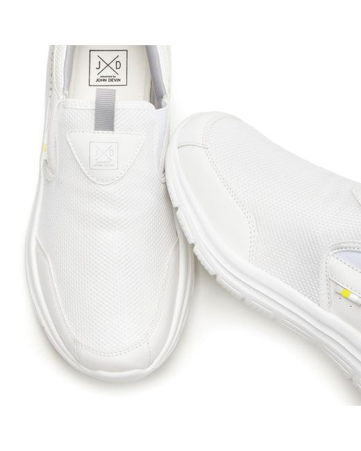 John Devin Slip On in White für Herren
