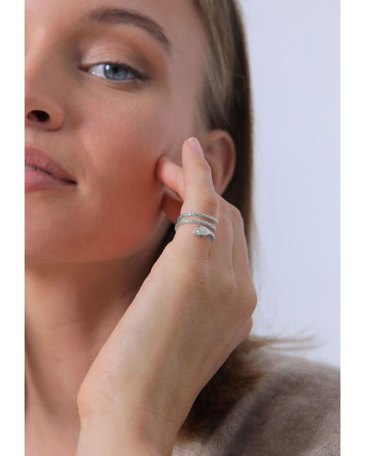 Elli Jewelry White Ring Pinky