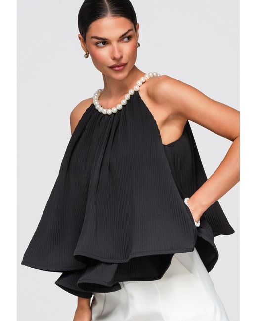 Ombre Black Bluse