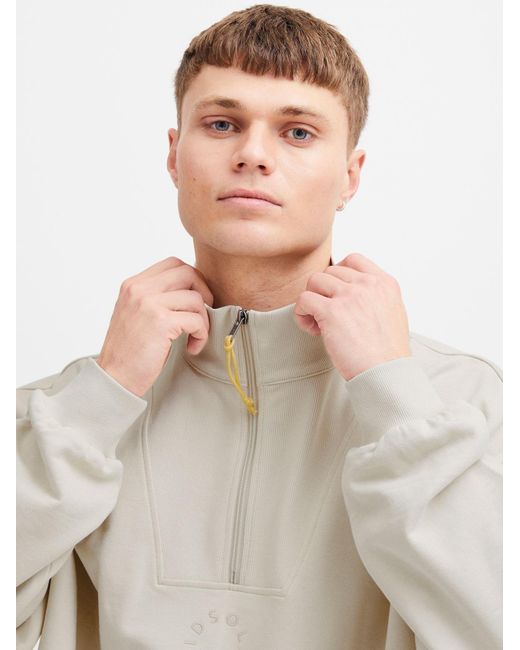 Solid Sweatshirt Ilham in White für Herren