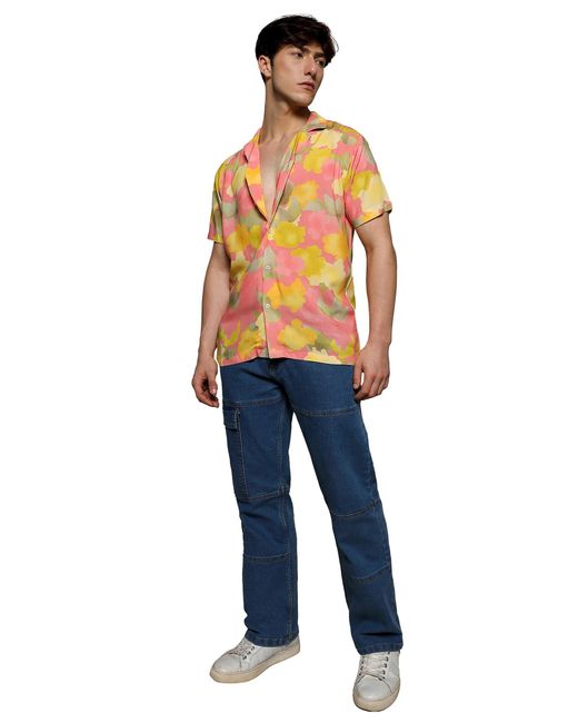 Campus Sutra Hemd Jayce in Yellow für Herren