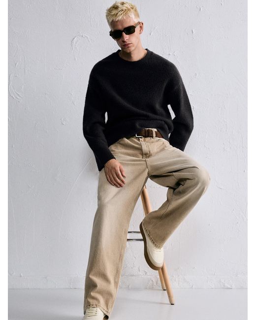 Pull&Bear Pullover in Black für Herren