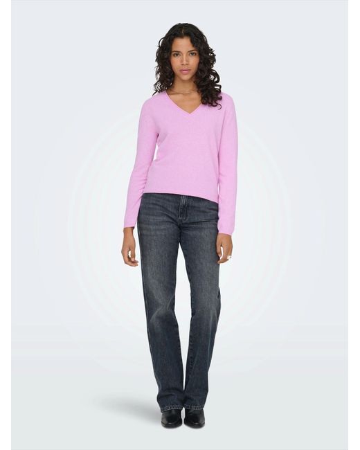 ONLY Pink Pullover Onlloyal