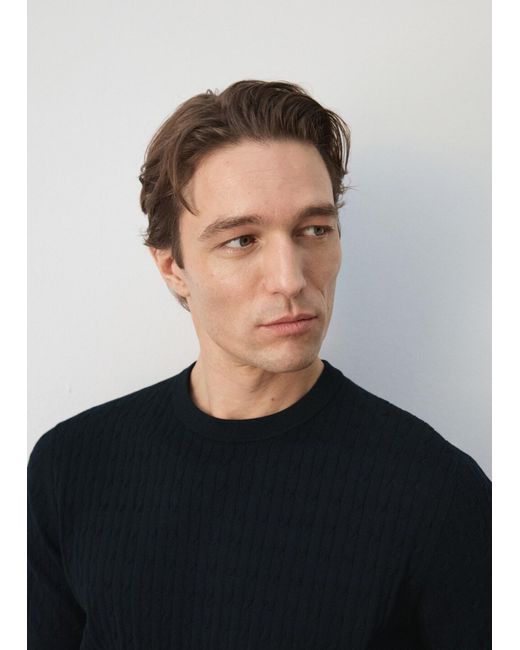Mango T-Shirt Muga in Black für Herren