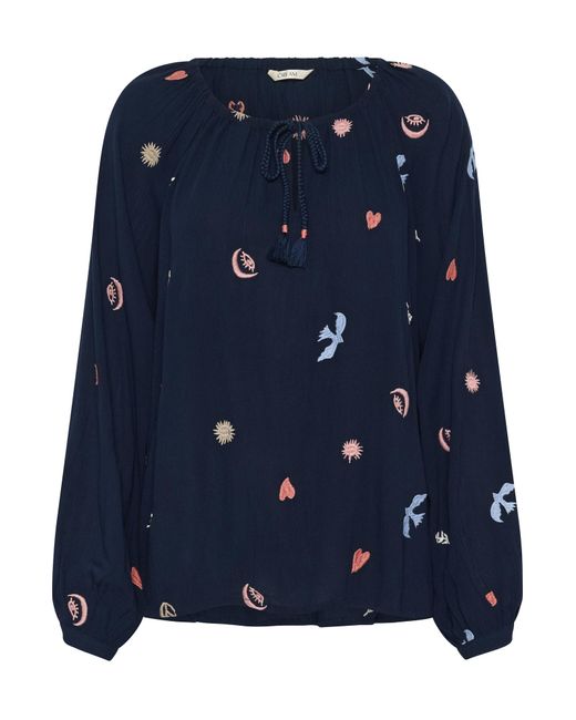 Cream Blue Bluse 'Ronja'