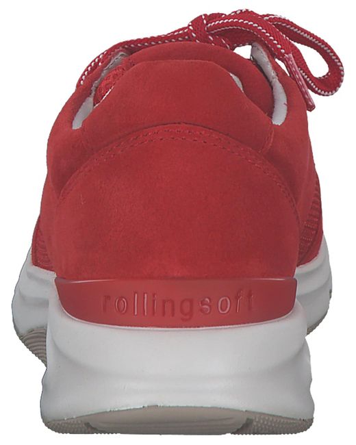 Gabor Red Sneaker Rolling Soft
