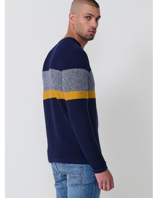 Koröshi Strickpullover in Blue für Herren