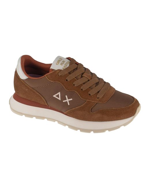 Sun 68 Brown Sneaker Low Ally Solid
