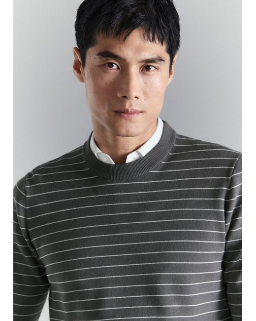 Mango Pullover Luxusr in Gray für Herren