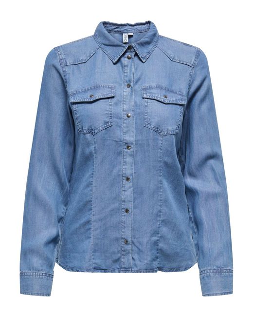 ONLY Blue Bluse 'Onlcharis'