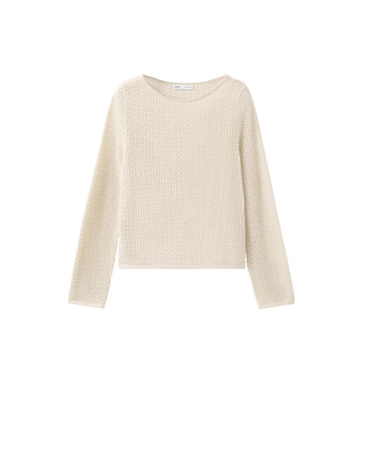 Mango White Pullover Maria