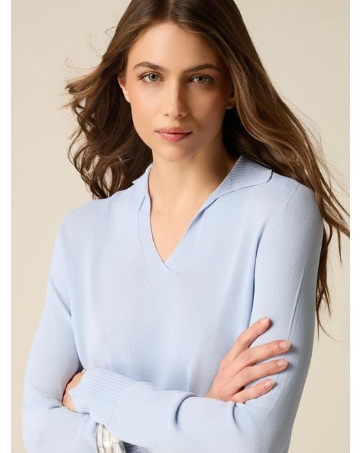 Oltre Blue Pullover