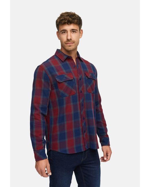 INDICODE Hemd Pomal in Blue für Herren