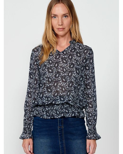 Koröshi Blue Bluse