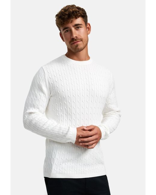 Kronstadt Pullover Cable in White für Herren