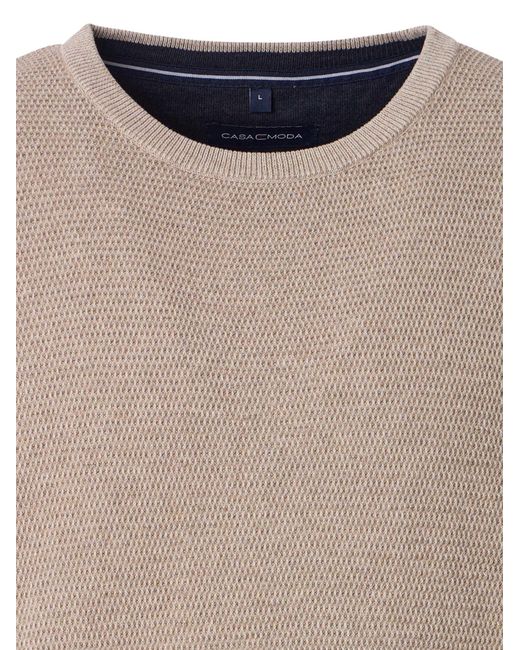 CASA MODA Pullover Basic in Natural für Herren