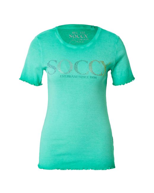 SOCCX Green T-shirt 'holly'