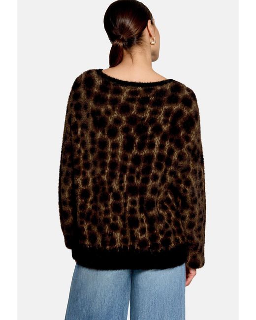 Zero Black Strickpullover Mit Jacquard