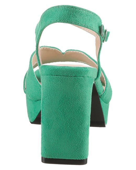 Aniston Green Sandale