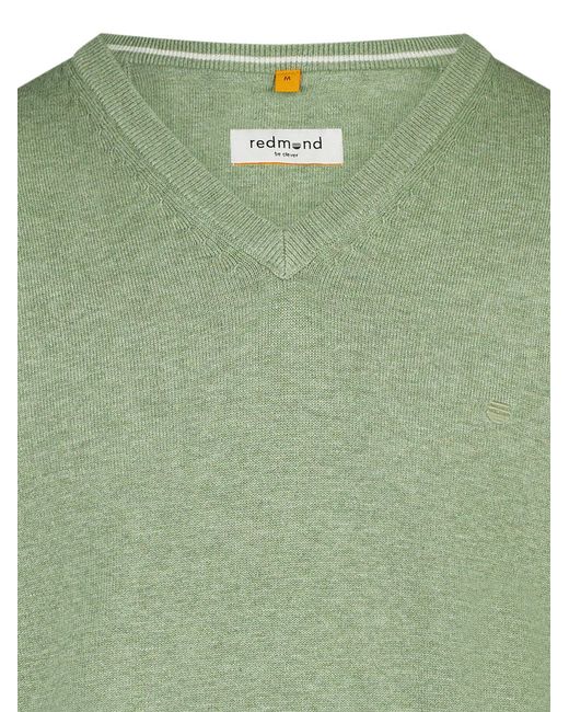 Redmond Pullover Basic in Green für Herren