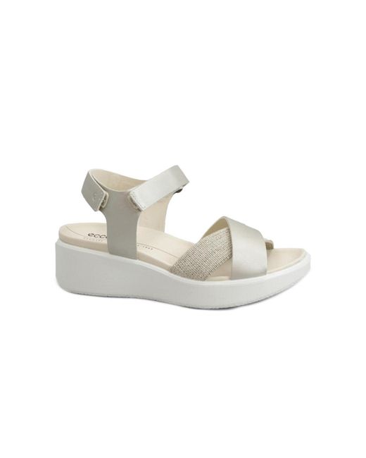 Ecco White Riemensandale