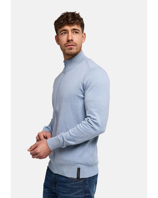 INDICODE Strickjacke in Blue für Herren