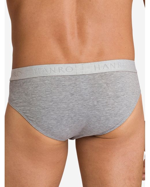 Hanro Slip Cotton Essentials in Gray für Herren