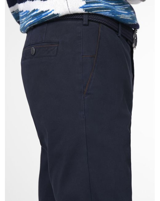 Meyer Chinohose New York Super-Stretch, Fußweite 38 Cm in Blue für Herren