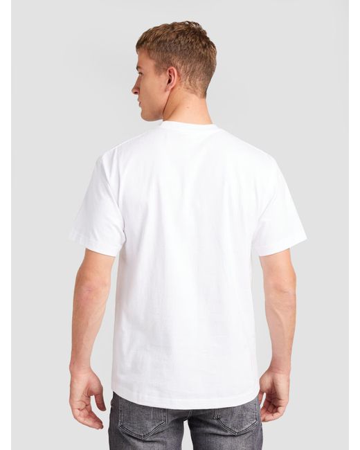 Huf T-shirt 'mans best friend' in White für Herren