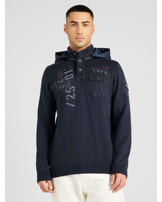 Camp David Pullover in Blue für Herren
