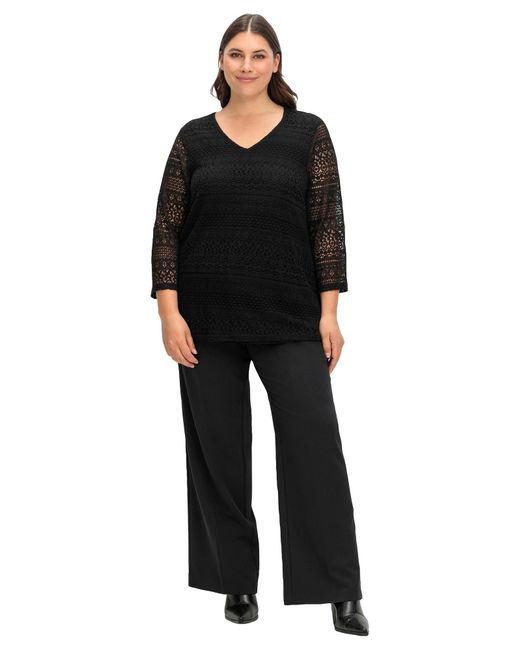 Sheego Black Bluse