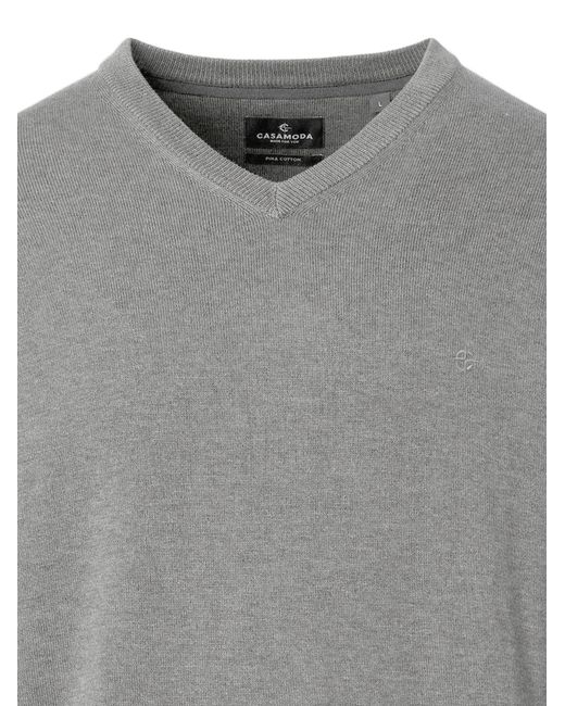 CASA MODA Pullover Basic in Gray für Herren