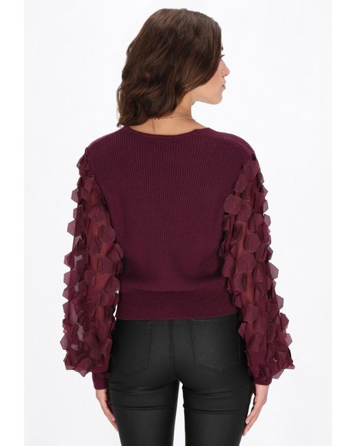 faina Purple Pullover