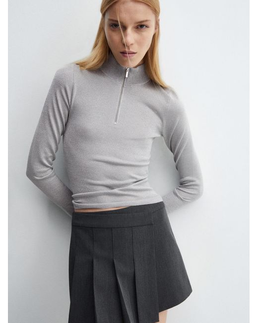 Mango Gray Pullover Cherry