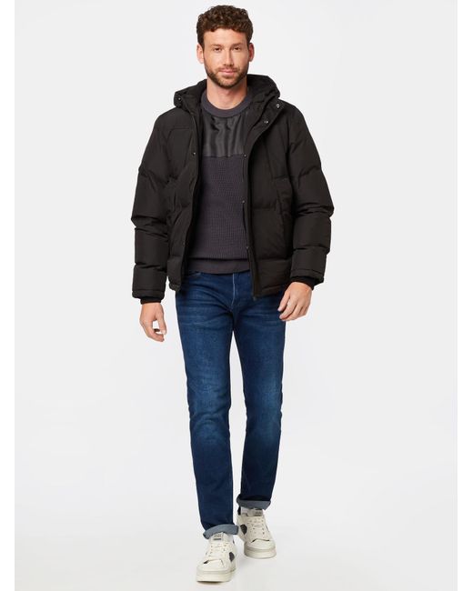 Solid Winterjacke in Black für Herren