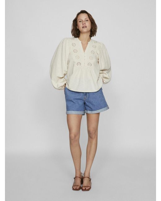 Vila White Bluse