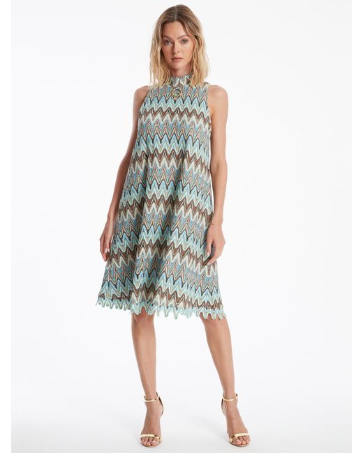 Ana Alcazar Blue Kleid Zefina