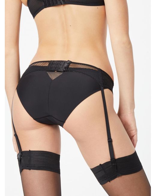 Chantelle Black Strumpfhalter Fleurs