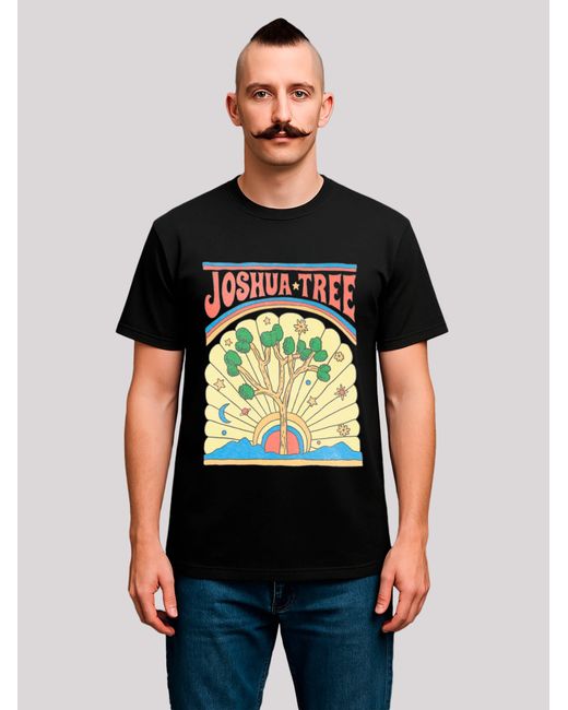 F4NT4STIC T-Shirt Us National Parks Joshua Tree in Black für Herren