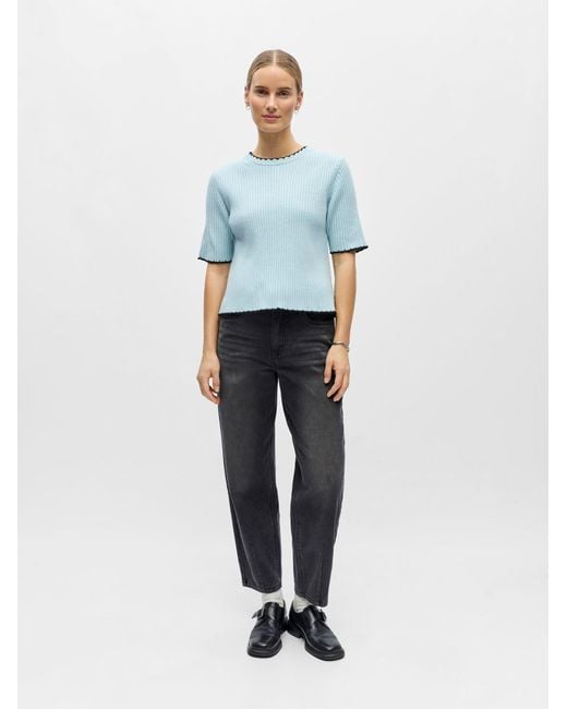 Object Blue Pullover Objelva